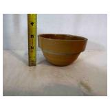 5' Yellow Gold Ribbed Bowl USA Smallest Crock Pott