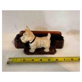 Scotty Dog Shoe Brush Holder-Resin Vintage