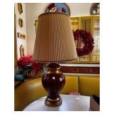 40' Tall Ceramic Ginger Jar side Lamp-powers on