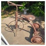 Rusty Tricycle for yard & garden dï¿½cor