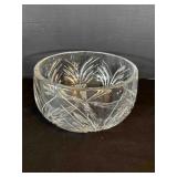 Lead Crystal Serving bowl 8ï¿½' at top, very heavy
