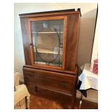 Art Deco China Hutch w/drawer 36'x15'x62'