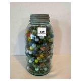 Vintage Marbles in half Gallon Atlas Strong