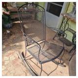 Black Expanded metal Outdoor rocker