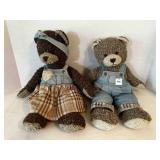 Teddy Bears in Demin clothes Abigail & Hawthorne