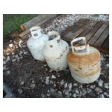 3 Propane Tanks
