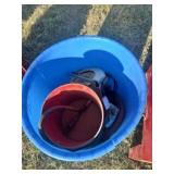 circular saw and sandblasting set up