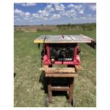 skill saw table saw on a cart