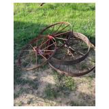 4 - Antique/Vintage Steel Wheels