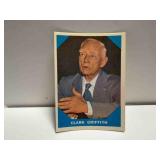 1960 #15 Clark Griffith Baseball Greats Card