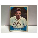 1960 #4 Carl Hubbell Baseball Greats Card