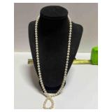 14K freshwater pearl necklace w/  fishhook clasp