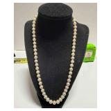 14K freshwater pearl necklace w/  fishhook clasp