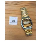 Vintage Whitney AP-204 Gold LCD Watch