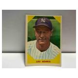 1960 #28 Lou Gehrig Baseball Greats Card