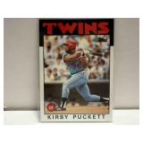 2ND YR CARD 1986 TOPPS HOF KIRBY PUCKETT