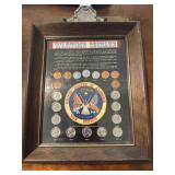 Wartime Coinage Set - Framed