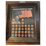 Lincoln Memorial Coin Set - Framed
