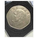10$ pesos 1980 mexican coin