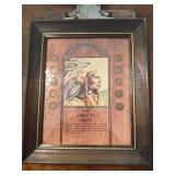 "The American Indian" Coin Set - Framed