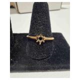 14K six prong gold ring no diamond
