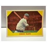 1960 #30 Chuck Klein Baseball Greats Card