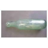 Antique Green Torpedo Hamilton Glass Bottle