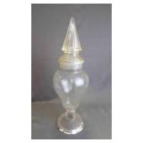 Vintage Glass Apothecary Store Display Jar w/Lid
