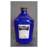 Vintage Blue Glass Pharmacy Prescription Bottle