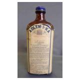 Vintage Amber Glass Pharmacy Prescription Bottle