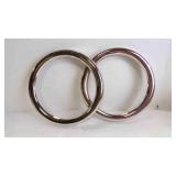 (2) New Pair 1915-27 Model T Headlight Door Rims