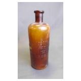 Antique Liquozone Medicine Brown Amber Bottle