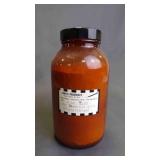 Antique Pharmaceutical Brown Amber Glass w/ Lid