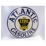 Vintage Double Sided 30" Porcelain Sign Atlantic
