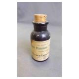 Vintage Amber Glass Pharmacy Prescription Bottle
