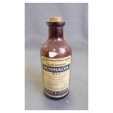 Vintage Amber Glass Pharmacy Prescription Bottle