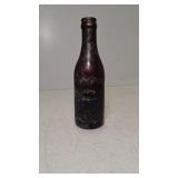 Antique Straight Sided Amber Brown Glass