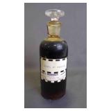 Antique Glass Pharmaceutical Medicine Bottle w/Lid