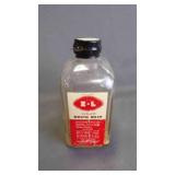 Antique Apothecary Clear Glass Bottle w/ Cover