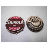 Vintage Shinola Brand Brown Wax Shoe Polish Tin