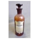Antique John Wyeth & Brother Brown Amber Glass