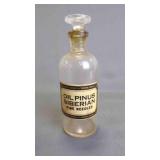 Antique Glass Pharmaceutical Medicine Bottle w/Lid