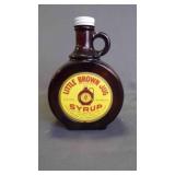 Vintage "Little Brown Jug Syrup" Pour Bottle w/Lid