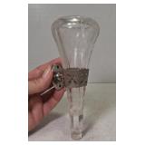 Antique Automobile Bud Vase w/Metal Mount Bracket