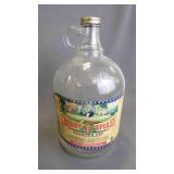Antique Cherry Smash Fountain Syrup Glass Jag