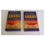 (2) Vintage Newcomer Perfecto Specials Cigar Boxes