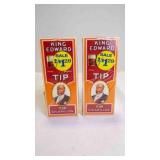 (2) Twin-Pk Vintage King Edward Tip Cigarillos