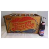 Vintage Pepsi-Cola Wooden 24-Pack Bottle Carrier