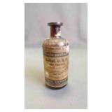 Vintage Amber Glass Pharmacy Prescription Bottle