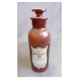Antique John Wyeth & Brother Brown Amber Glass
